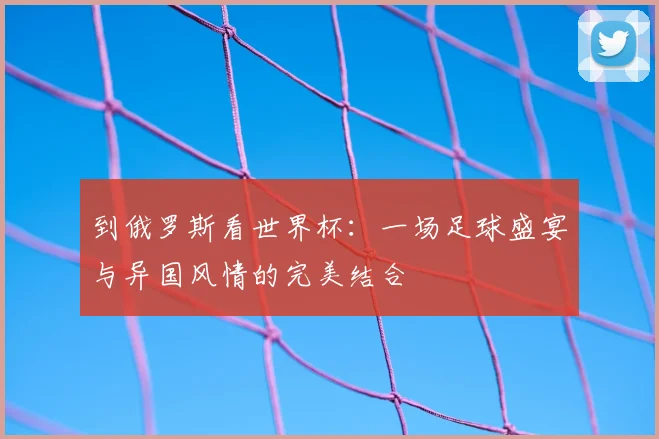 到俄罗斯看世界杯：一场足球盛宴与异国风情的完美结合
