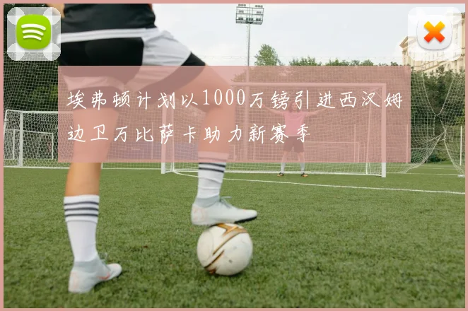 埃弗顿计划以1000万镑引进西汉姆边卫万比萨卡助力新赛季
